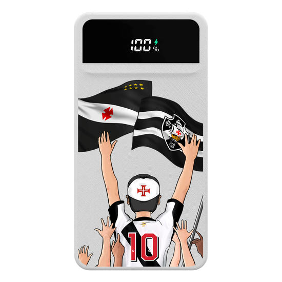 Carregador Portátil Turbo 10000mah - Vasco da Gama - Garoto Vascaíno