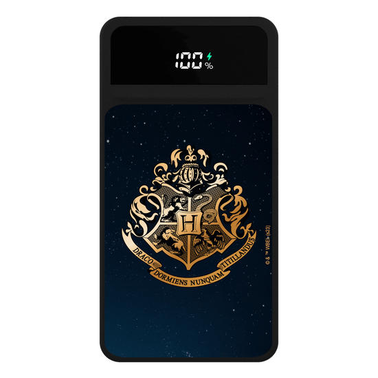 Carregador Portátil Turbo 10000mah Preto - Harry Potter - Hogwarts Gold