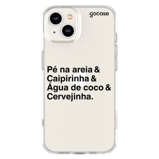 Capinha para celular  Pé na Areia