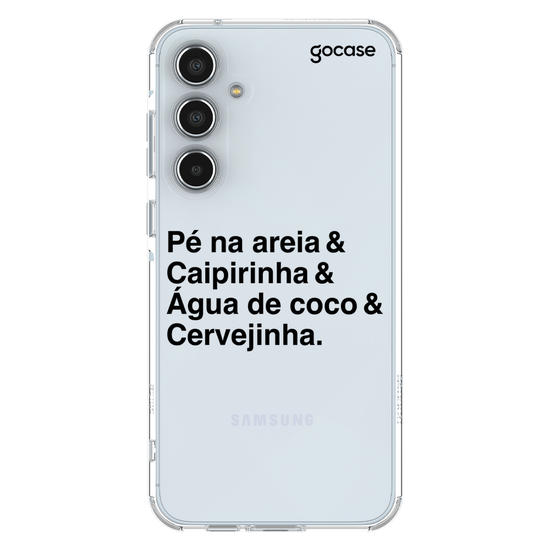 Capinha para celular  Pé na Areia