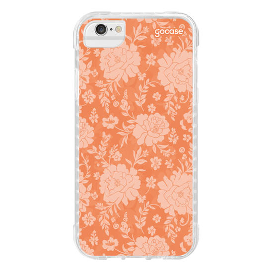 Capinha para celular  Peach Peonies