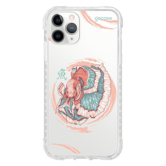 Capinha para celular  Peixe Beta Japonês