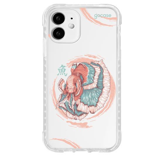 Capinha para celular  Peixe Beta Japonês