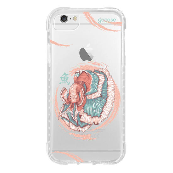 Capinha para celular  Peixe Beta Japonês