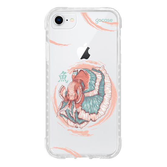Capinha para celular  Peixe Beta Japonês