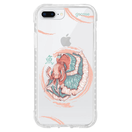 Capinha para celular  Peixe Beta Japonês