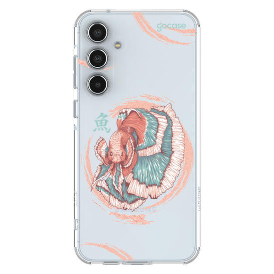 Capinha para celular  Peixe Beta Japonês