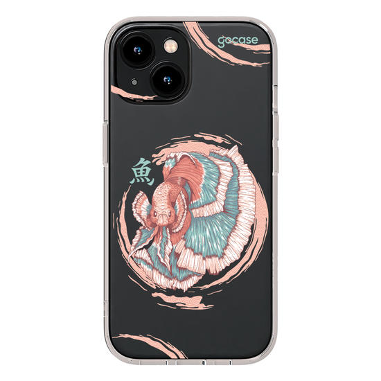 Capinha para celular  Peixe Beta Japonês