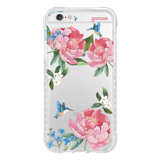 Capinha para celular  Peônia Mint