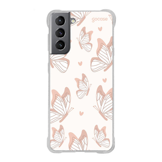 Capinha para celular  Peônias Rosé