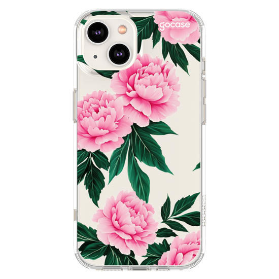 Capinha para celular  Peônias