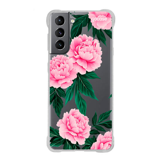 Capinha para celular  Peônias