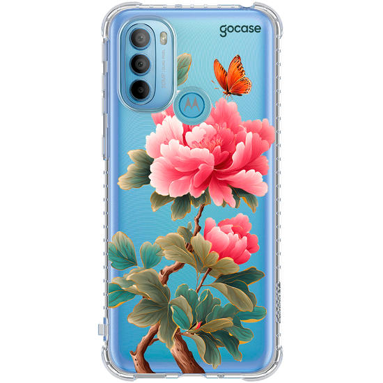Capinha para celular  Flor de Peônia