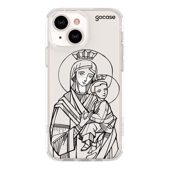 Our Lady of Perpetual Help Lineart Phone Case