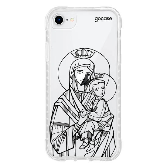 Capinha para celular  Nossa Senhora do Perpétuo Socorro Lineart