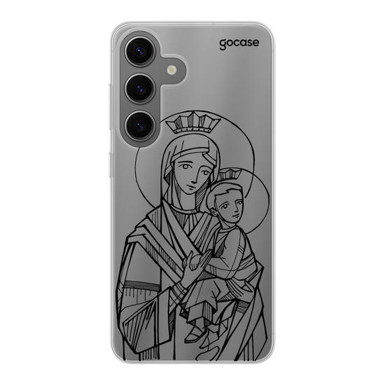 Our Lady of Perpetual Help Lineart Phone Case