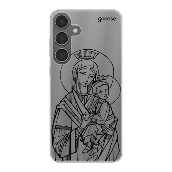 Our Lady of Perpetual Help Lineart Phone Case