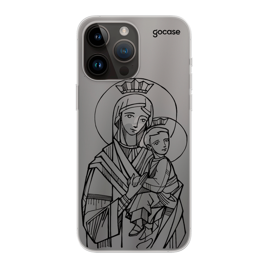 Our Lady of Perpetual Help Lineart Phone Case