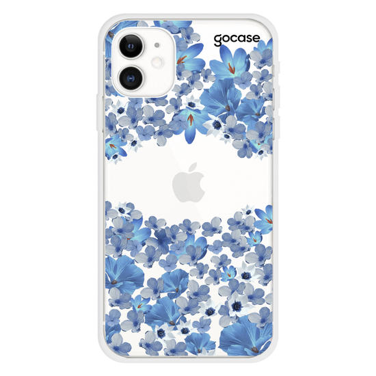Blue Petals Handwritten Phone Case