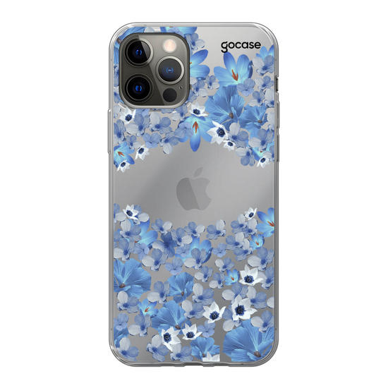 Blue Petals Handwritten Phone Case