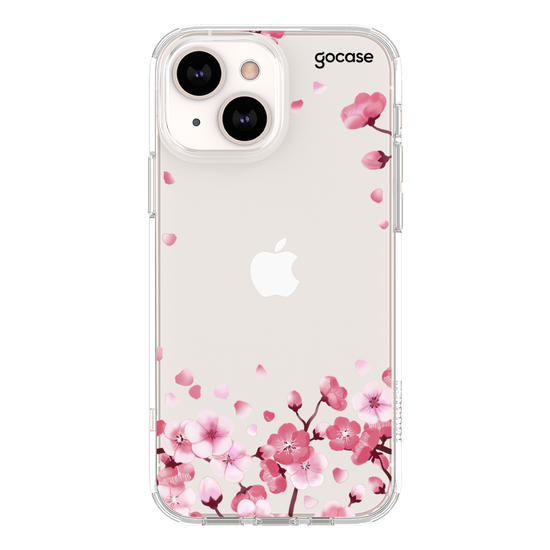 Cherry Petals - Initial Glitter Phone Case
