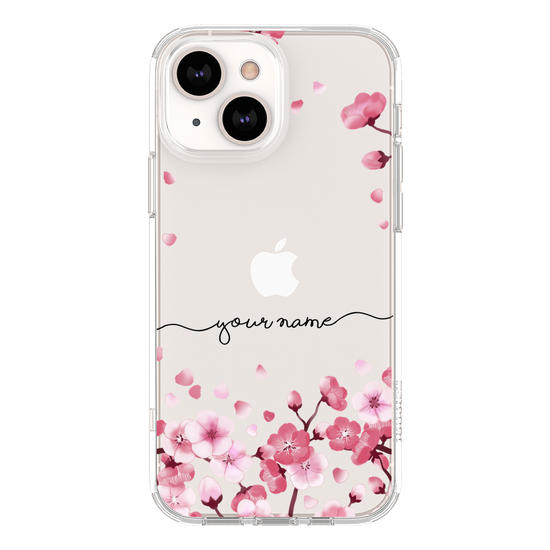 Cherry Petals - Initial Glitter Phone Case