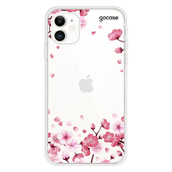 Cherry Petals - Initial Glitter Phone Case