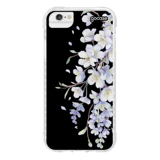 Capinha para celular  Pétalas de Flores Laterais
