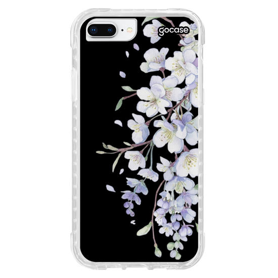 Capinha para celular  Pétalas de Flores Laterais