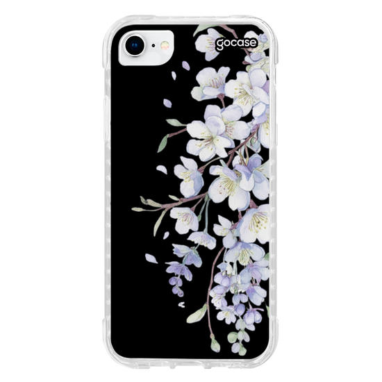 Capinha para celular  Pétalas de Flores Laterais