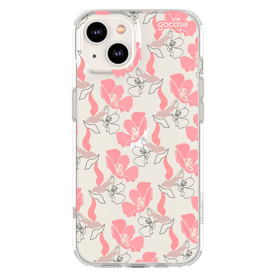 Capinha para celular  Pétalas Rosadas Pattern