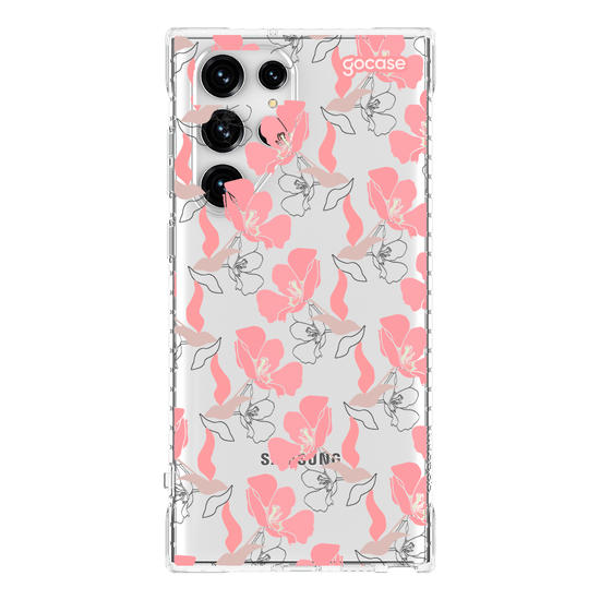 Capinha para celular  Pétalas Rosadas Pattern