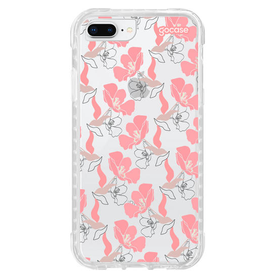 Capinha para celular  Pétalas Rosadas Pattern