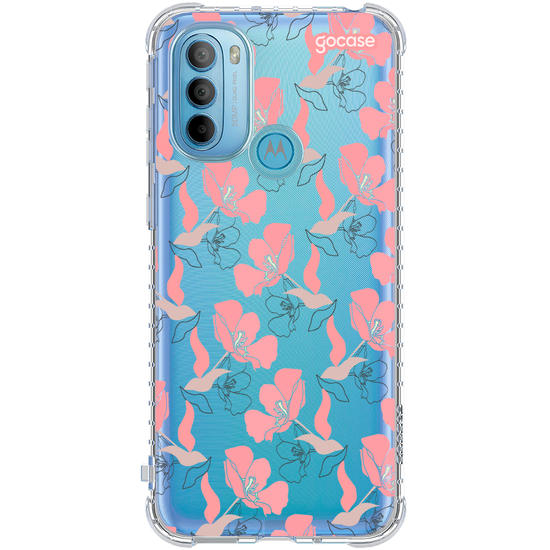 Capinha para celular  Pétalas Rosadas Pattern