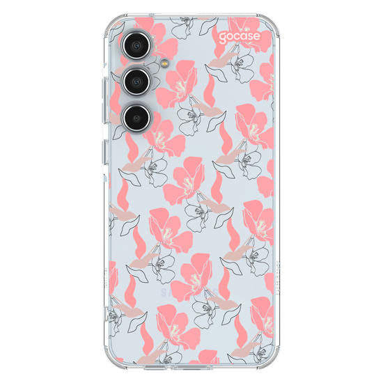 Capinha para celular  Pétalas Rosadas Pattern