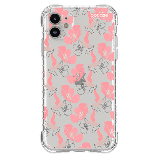 Capinha para celular  Pétalas Rosadas Pattern