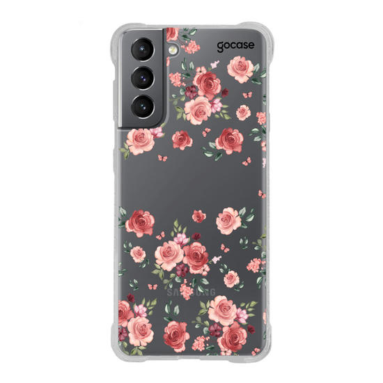 Capinha para celular Pétalas Vermelhas Manuscrita