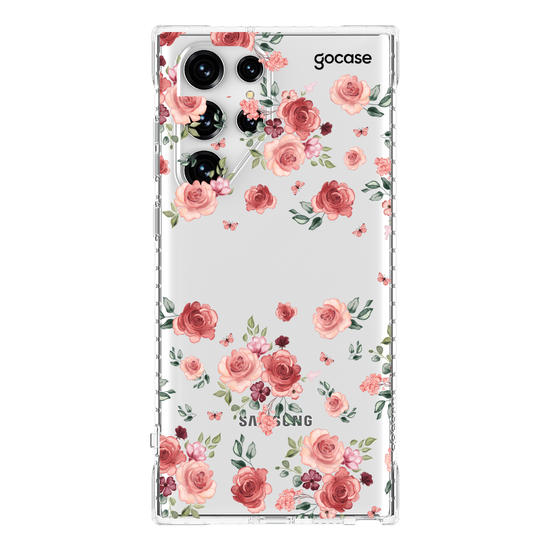 Capinha para celular Pétalas Vermelhas Manuscrita