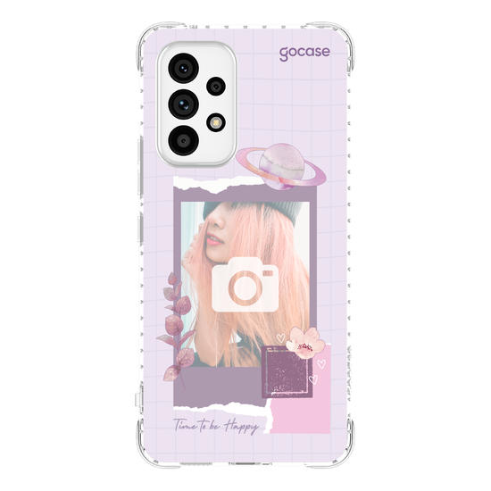 Capinha para celular  Photocard - Time to be Happy