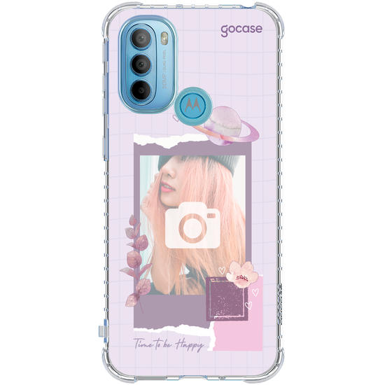Capinha para celular  Photocard - Time to be Happy