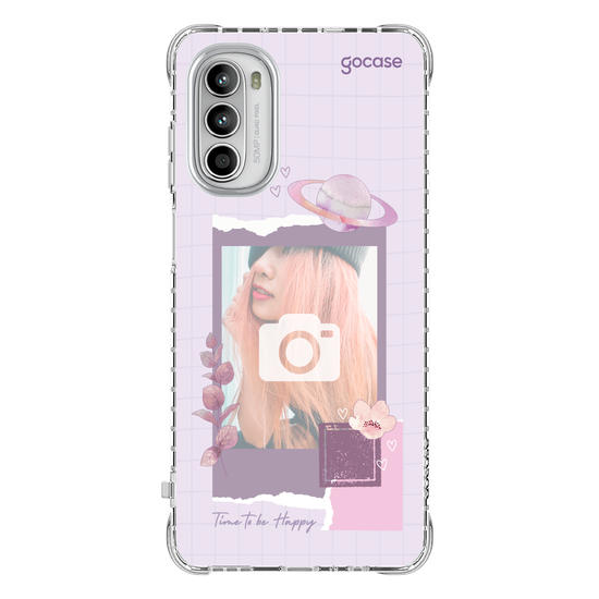 Capinha para celular  Photocard - Time to be Happy