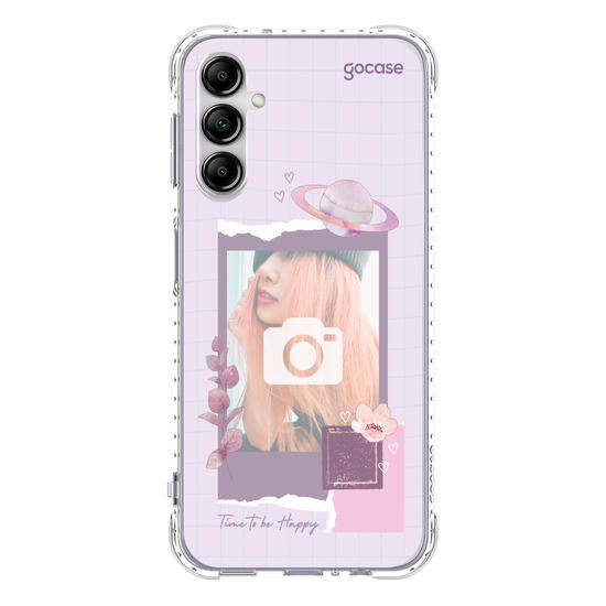 Capinha para celular  Photocard - Time to be Happy