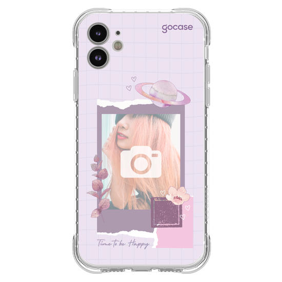 Capinha para celular  Photocard - Time to be Happy