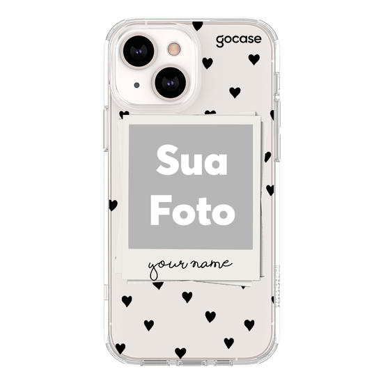 Custom Photo - Black Hearts Phone Case