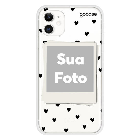 Custom Photo - Black Hearts Phone Case