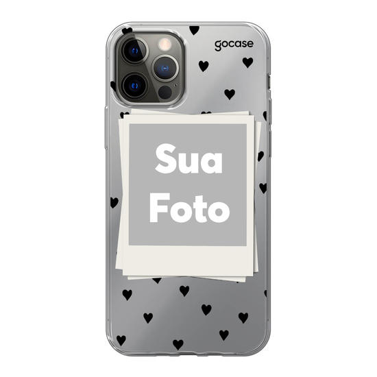 Custom Photo - Black Hearts Phone Case