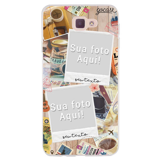 Capinha para celular Picture - Colagem de Viagem
