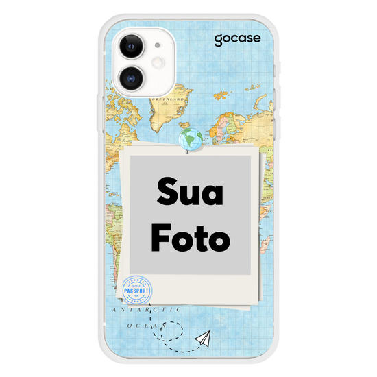 Custom Photo - World map Phone Case