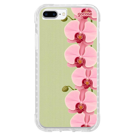 Capinha para celular  Pink and Green Orchids