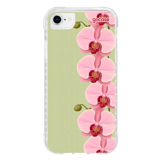 Capinha para celular  Pink and Green Orchids